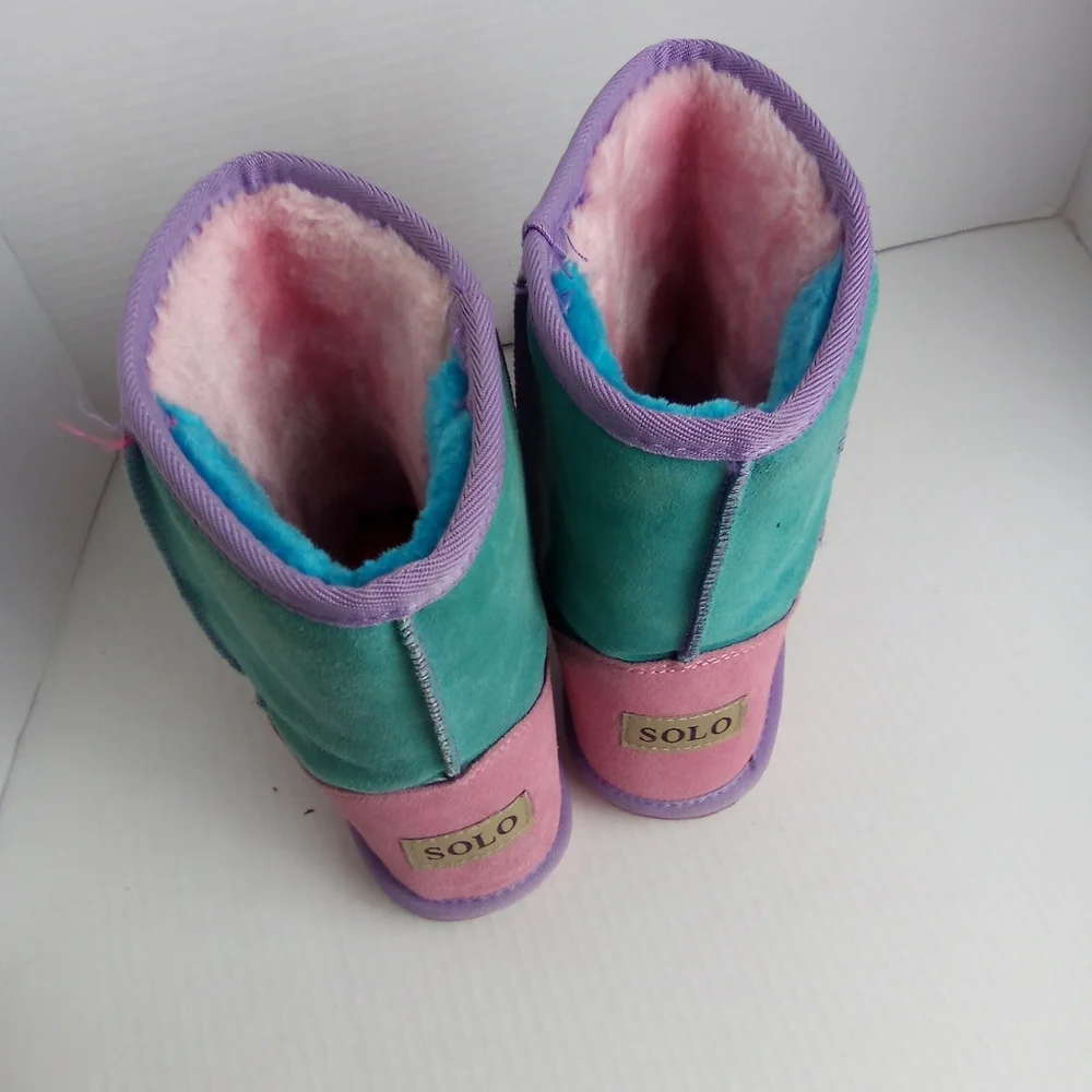 SOLO Colourful Women's Boots SIZE 39 - Picture 5 of 9